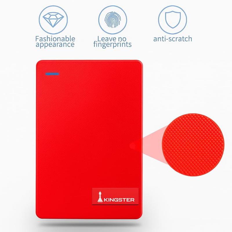 KINGSTER®  External Hard Drive – Red